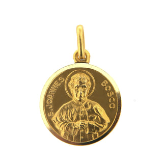 Saint John Bosco. Patron Saint Inspiring Elegance in 18K Gold