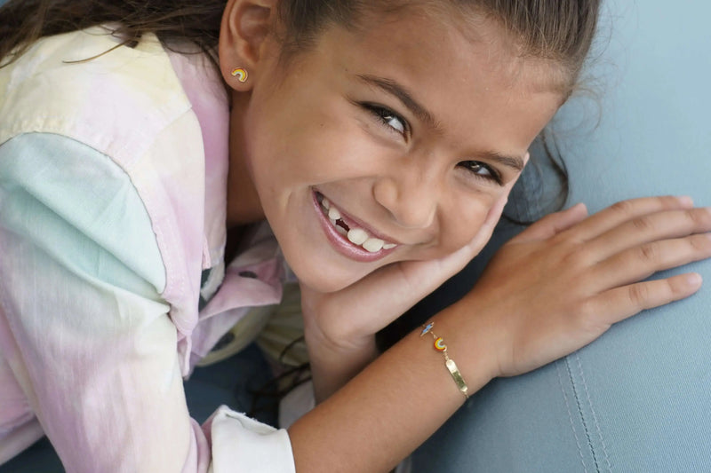 Girls-Post-Earrings-Hypoallergenic-18k-Gold-Studs-for-Kids-Babies 