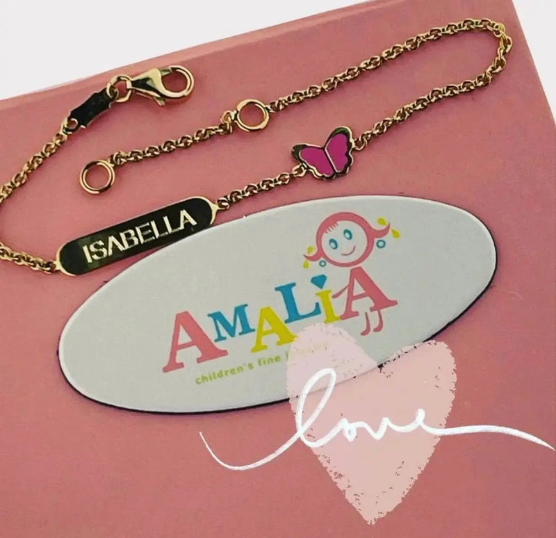 Hypoallergenic-18K-Gold-Bracelets-for-Kids-Babies. 