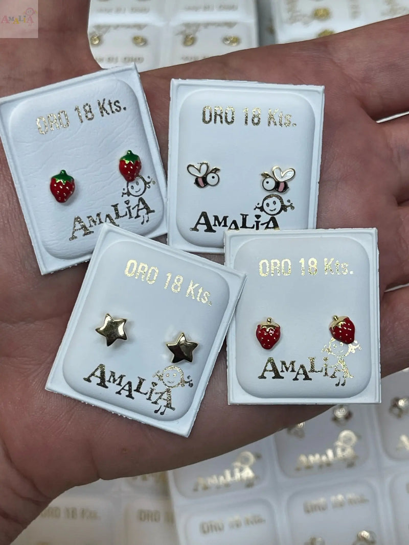 Screwback-Earrings-for-Kids-Babies.-Hypoallergenic-18K-Gold Amalia FJ & Boutique