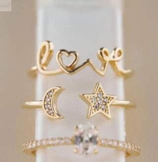 Teens-Adults-Rings .Anillos italianos en oro 18K