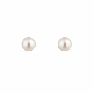 18K Yellow Gold 5mm. Cultivate Pearl Stud Post Earrings 