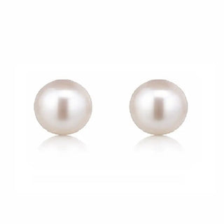 18K Yellow Gold 6mm Cultivated Pearl Screwback Earrings