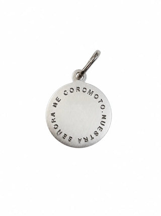 Sterling Silver Our Lady of Coromoto Round Medal Pendant