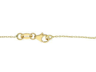 18K Solid Yellow Gold 4mm Polished Balls Necklace.