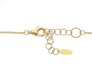 18K Yellow Gold Reversible Modern Polish and Satin Necklace