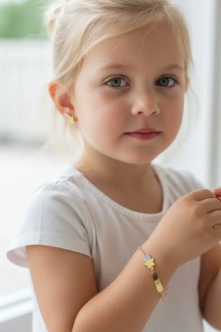 Brincos de Estrela Cadente Esmaltados em Ouro Amarelo Maciço 18K