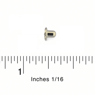 18K White Gold Earring Screw Back Replacement Tall model 