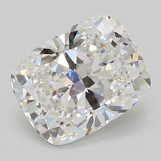 18K Yellow Gold Elongated Cushion Diamond Ring ,Compass set Claw prongs ,3.33 carats