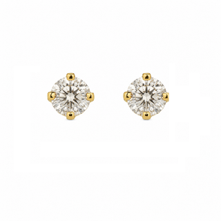 18K Yellow Gold 0.20 CTW Diamond Stud Covered Screwback Earrings