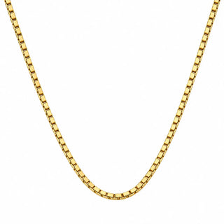 18K Solid Yellow Gold Thick and Long Box Chain-31.5 inches