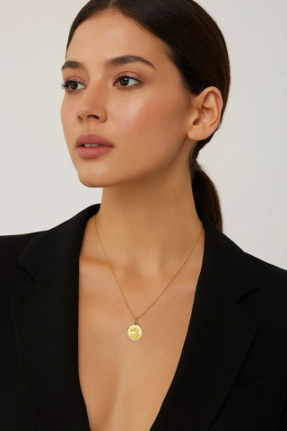 18K Yellow Gold Our Lady of Perpetual Help Small Medal